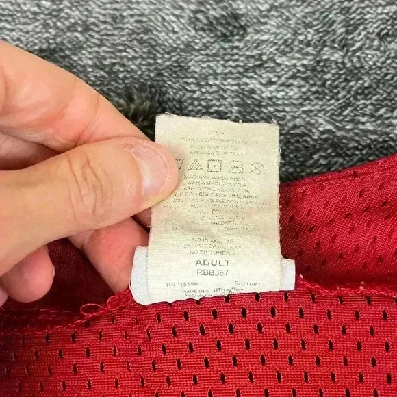 Vtg Rawlings Cyclones #12 USA AAU Baseball Sports Jersey Red Size S Adult - Picture 5 of 16